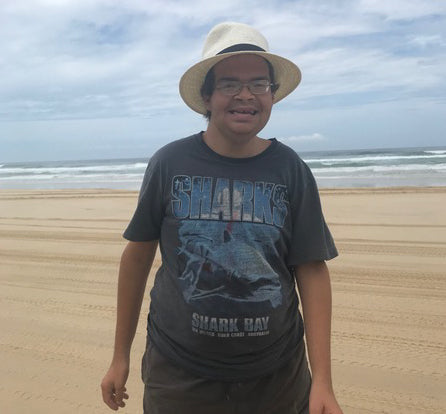 Up the beach