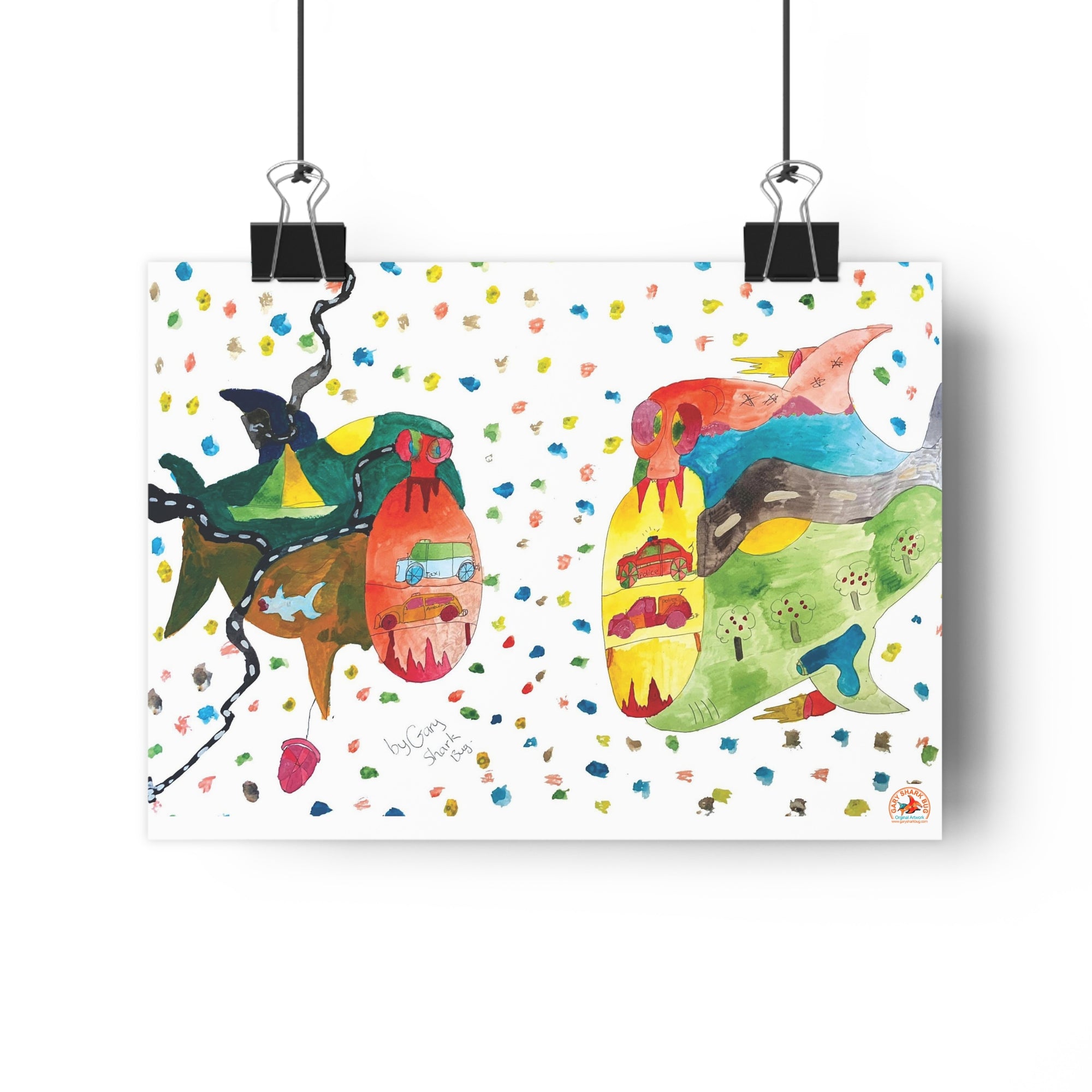 TwoSharks Giclée Art Print