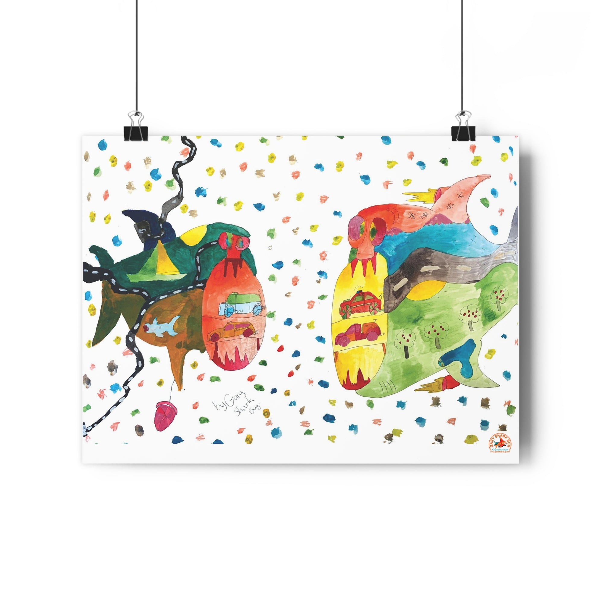 TwoSharks Giclée Art Print