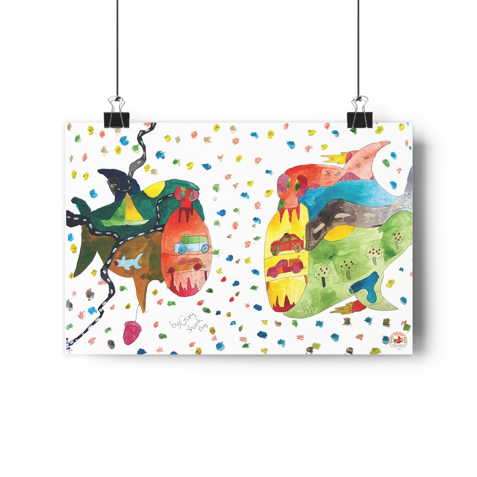 TwoSharks Giclée Art Print