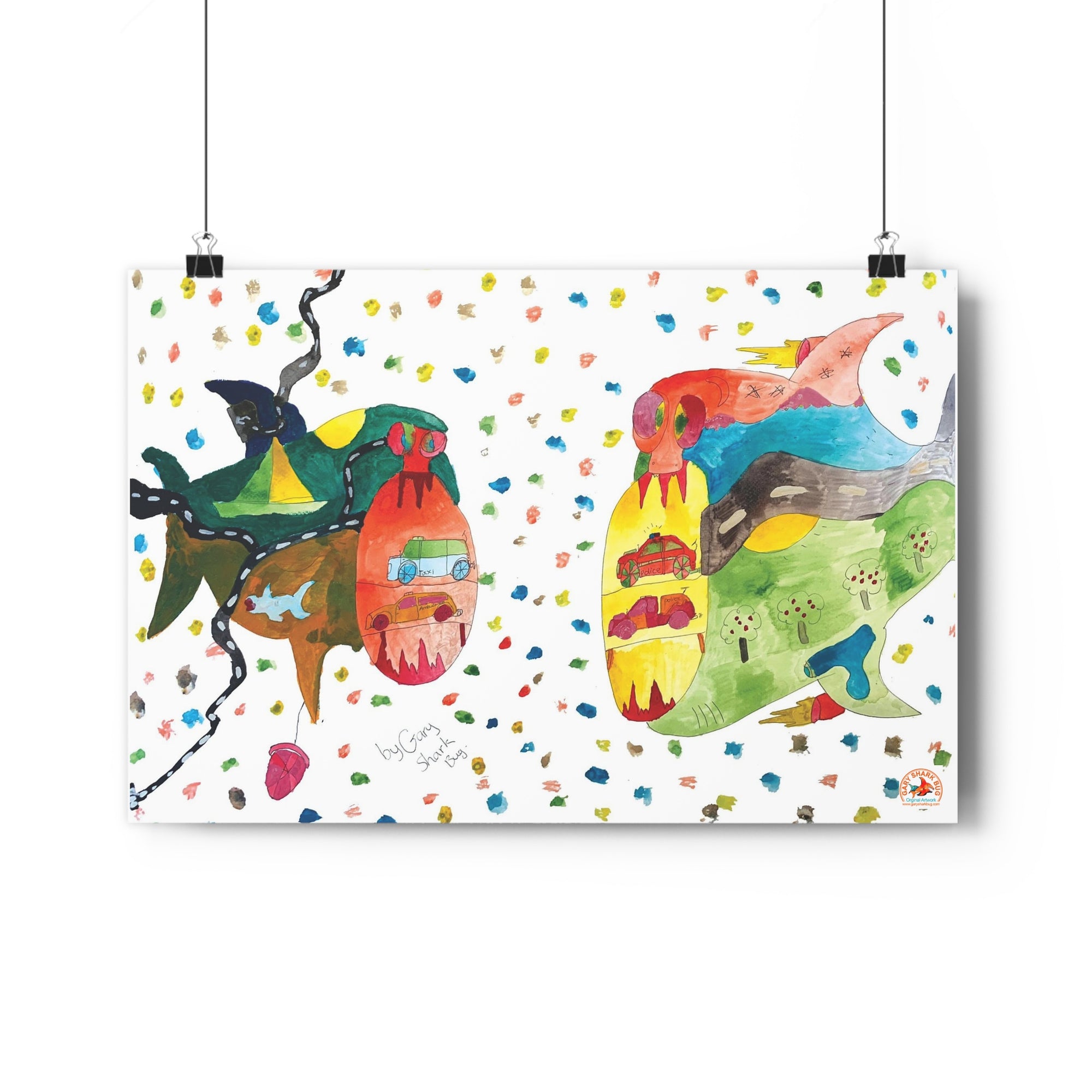 TwoSharks Giclée Art Print