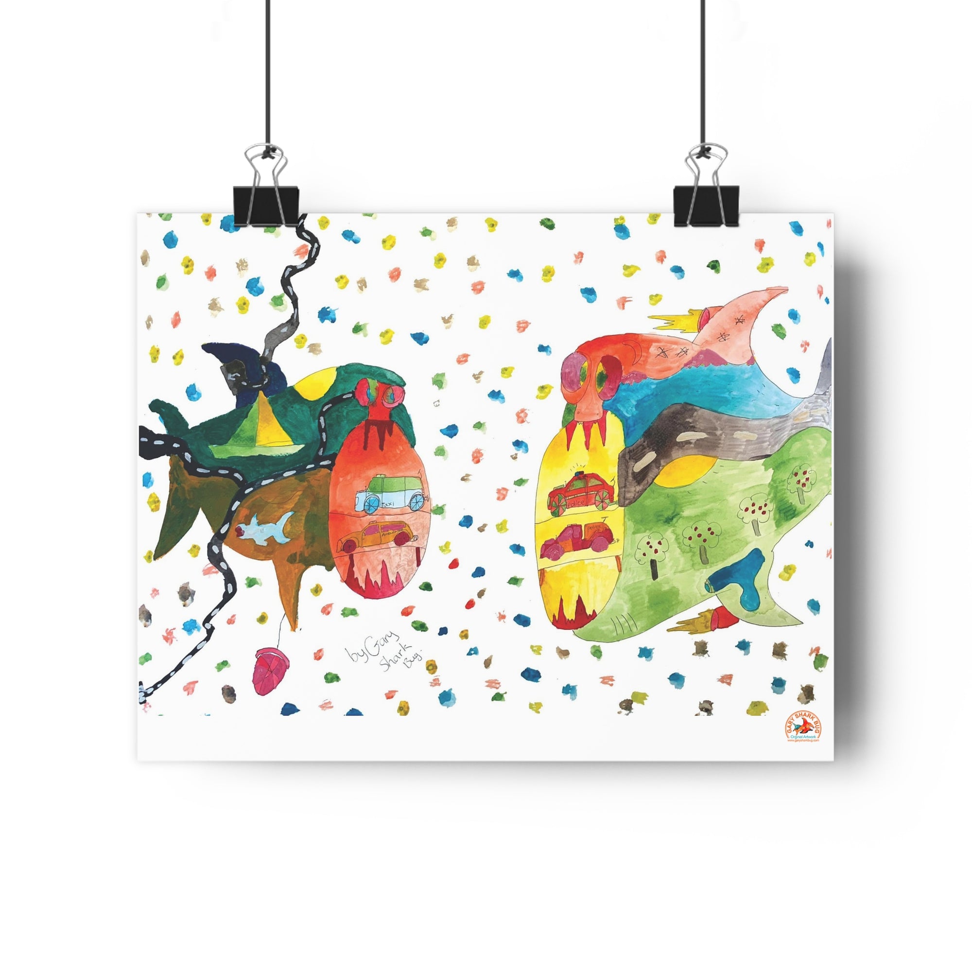 TwoSharks Giclée Art Print