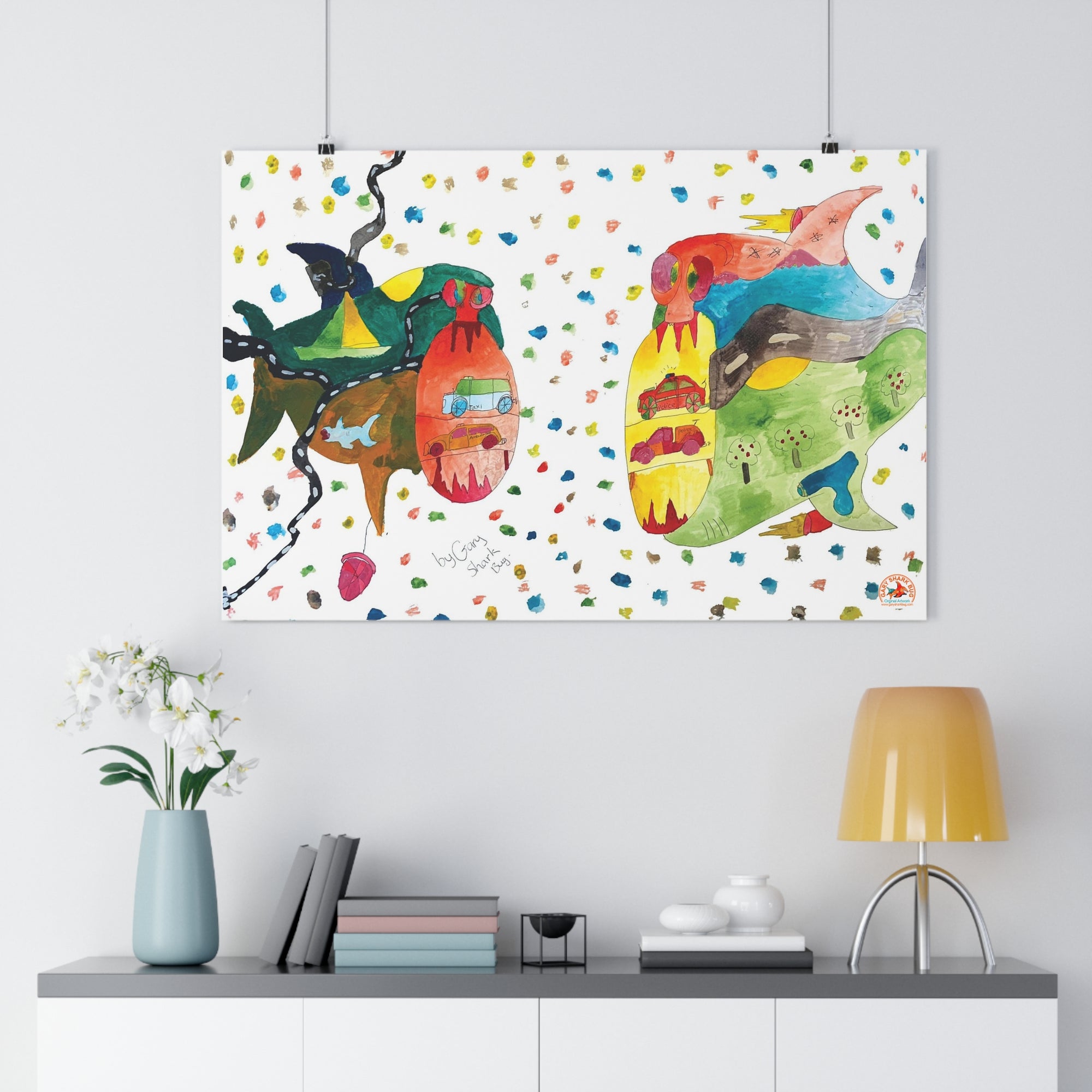 TwoSharks Giclée Art Print