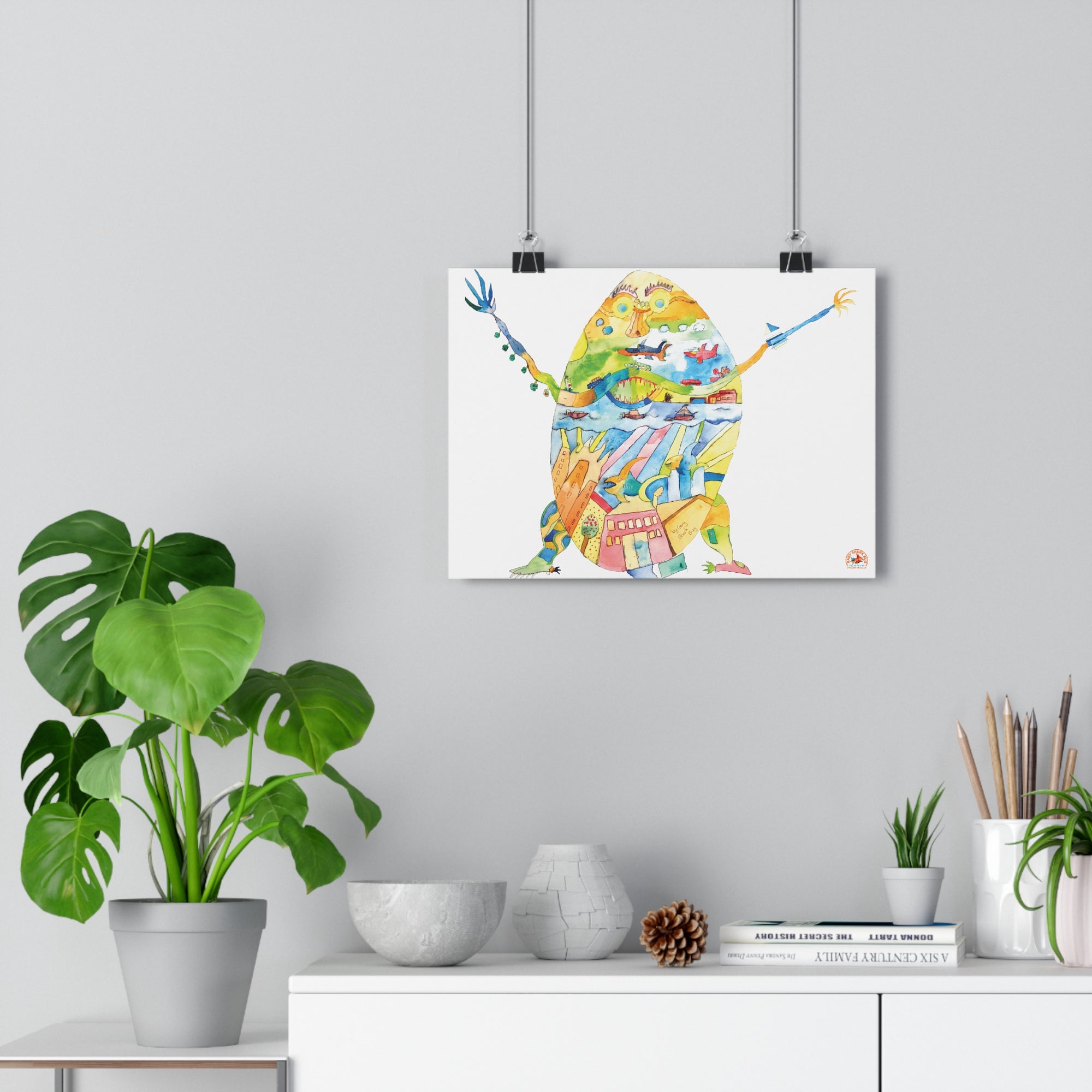 EggWorld Giclée Art Print