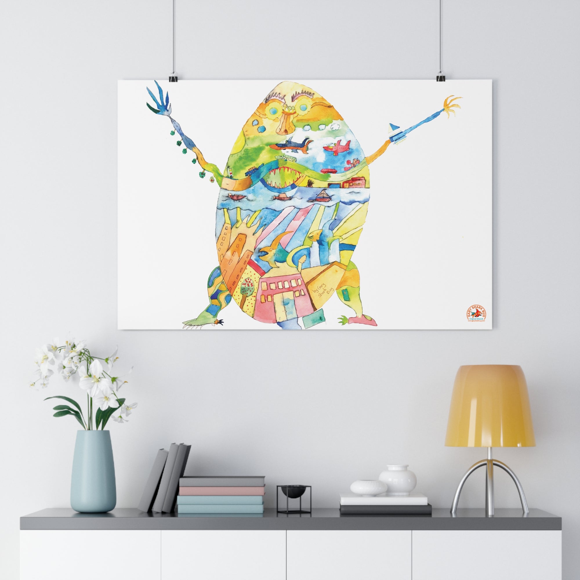 EggWorld Giclée Art Print