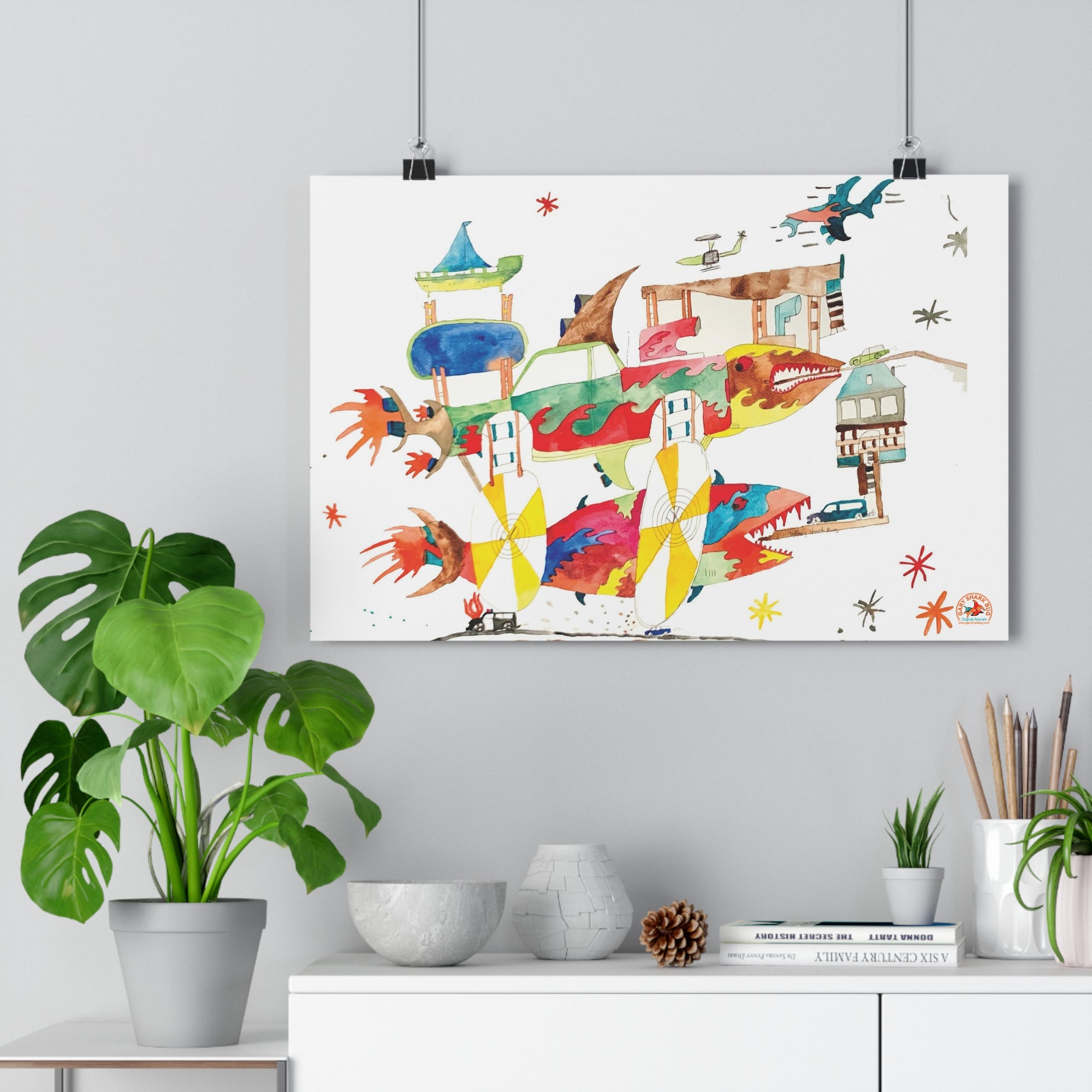 SharkHotel Giclée Art Print