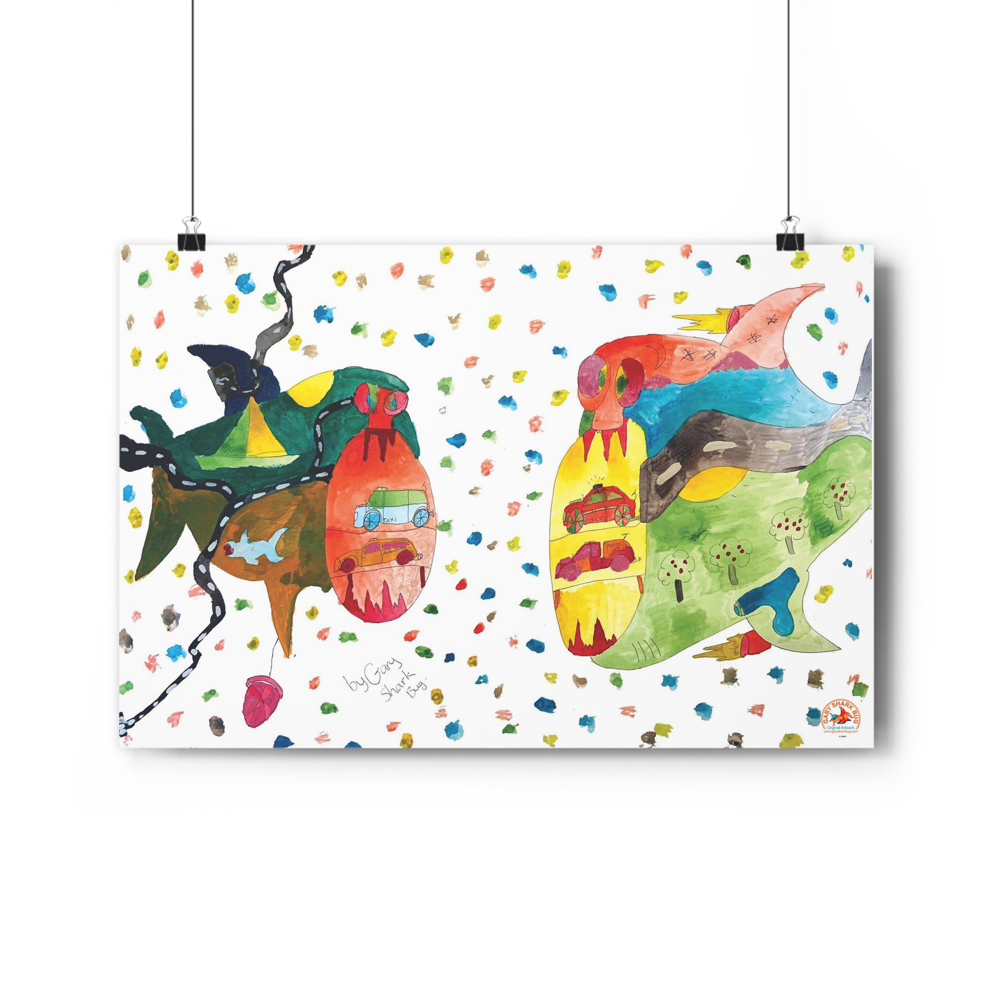 TwoSharks Giclée Art Print