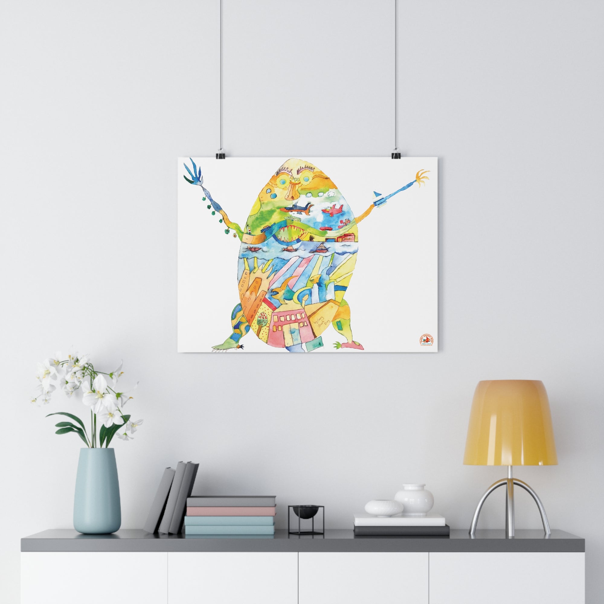 EggWorld Giclée Art Print