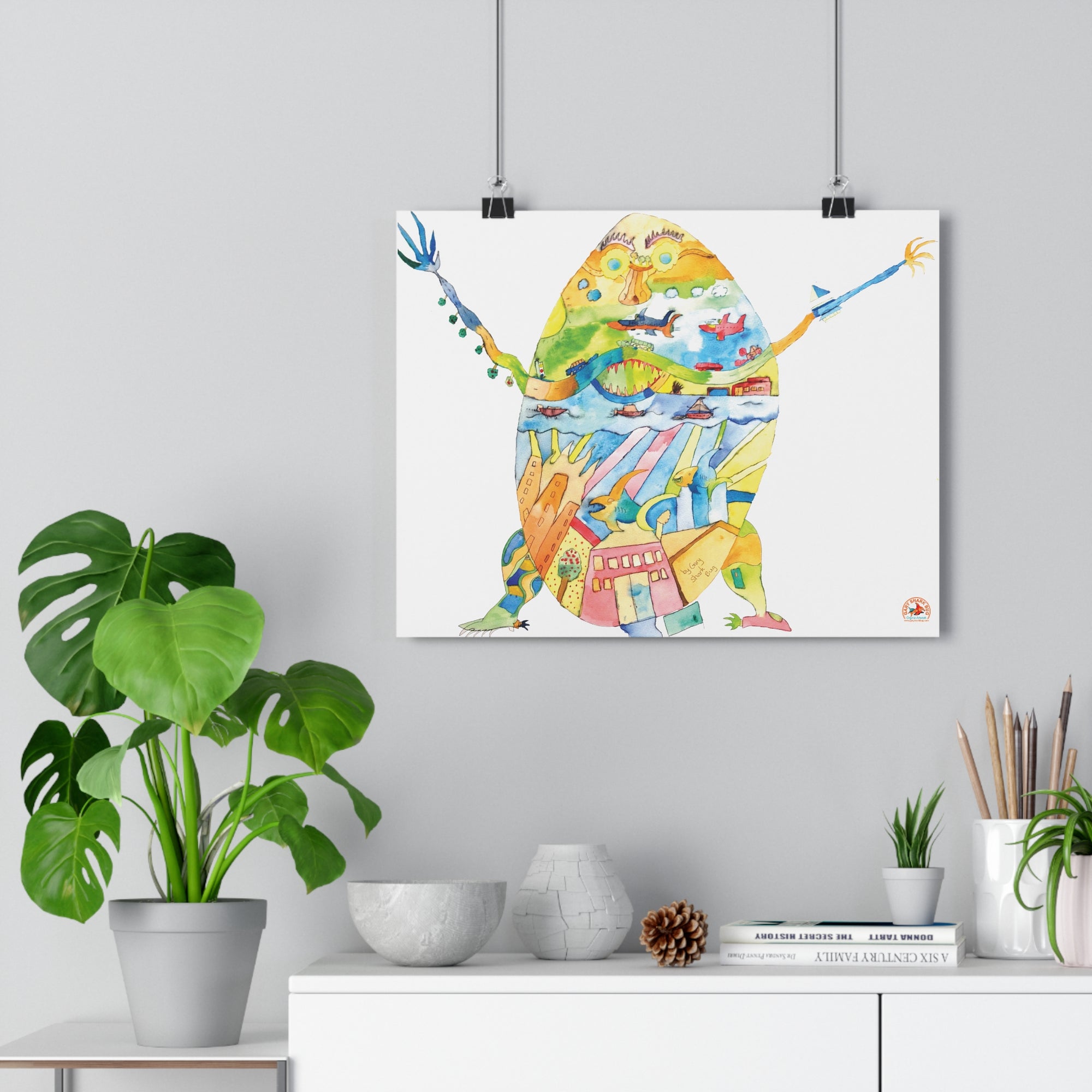 EggWorld Giclée Art Print