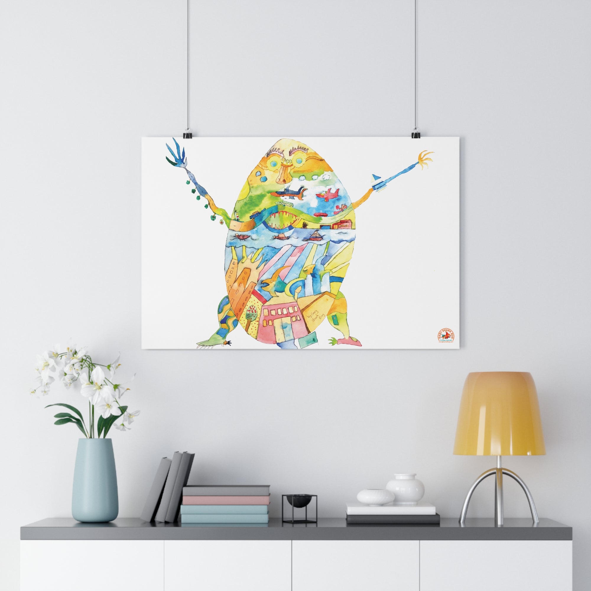 EggWorld Giclée Art Print