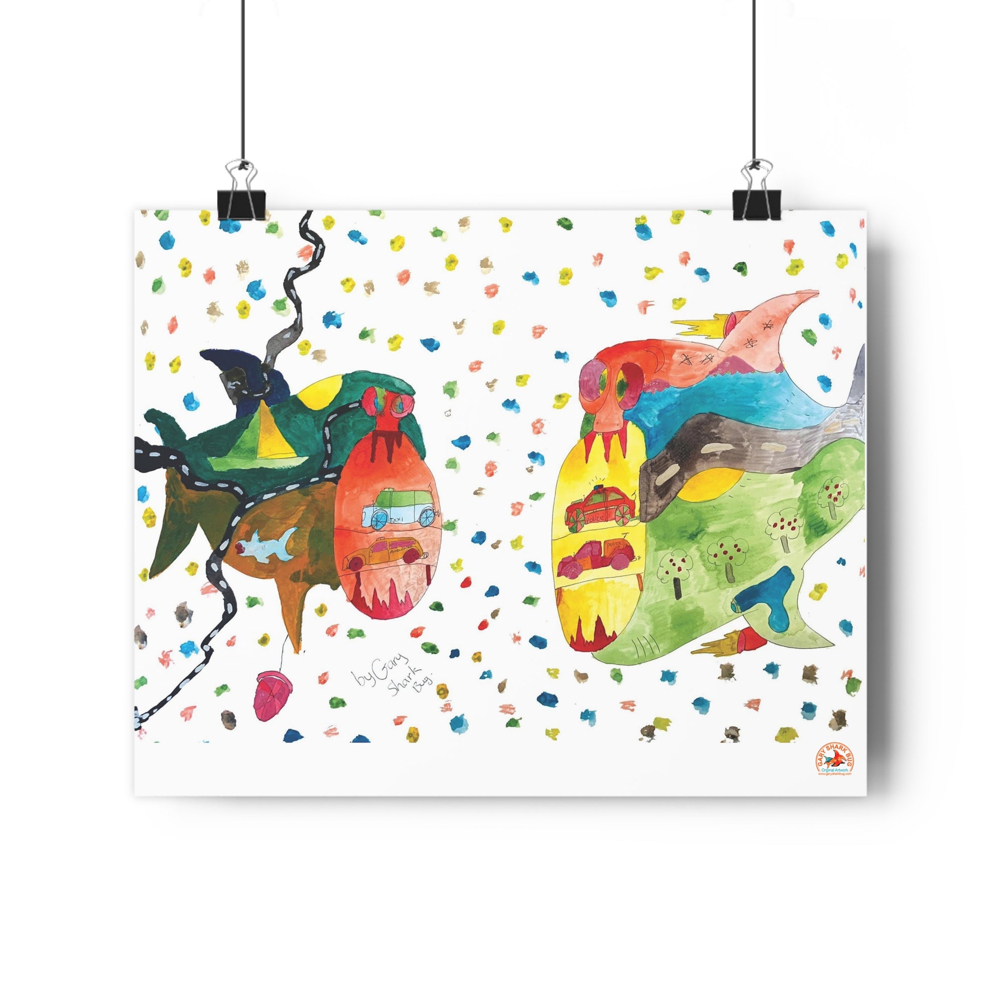 TwoSharks Giclée Art Print