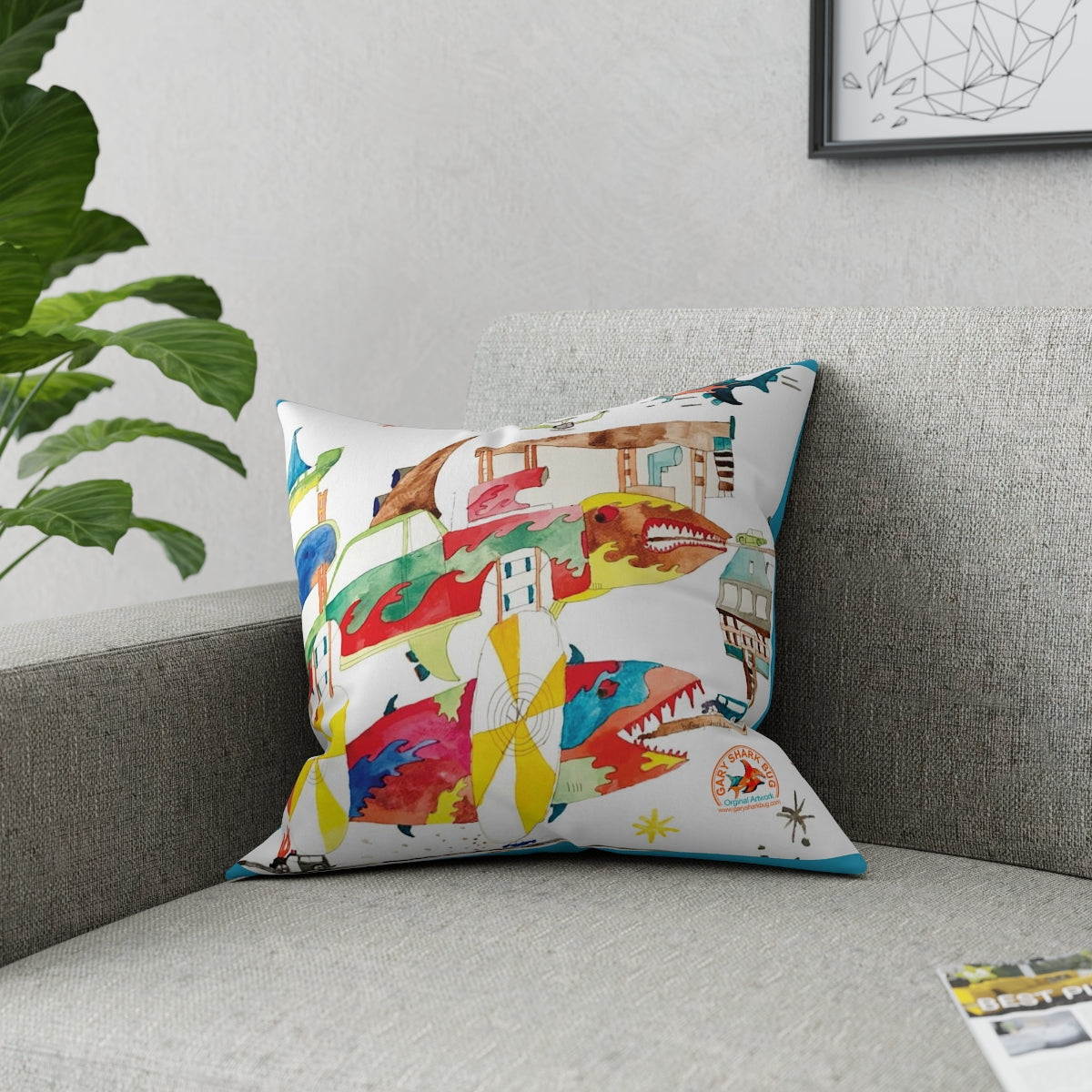 SharkHotel Broadcloth Pillow