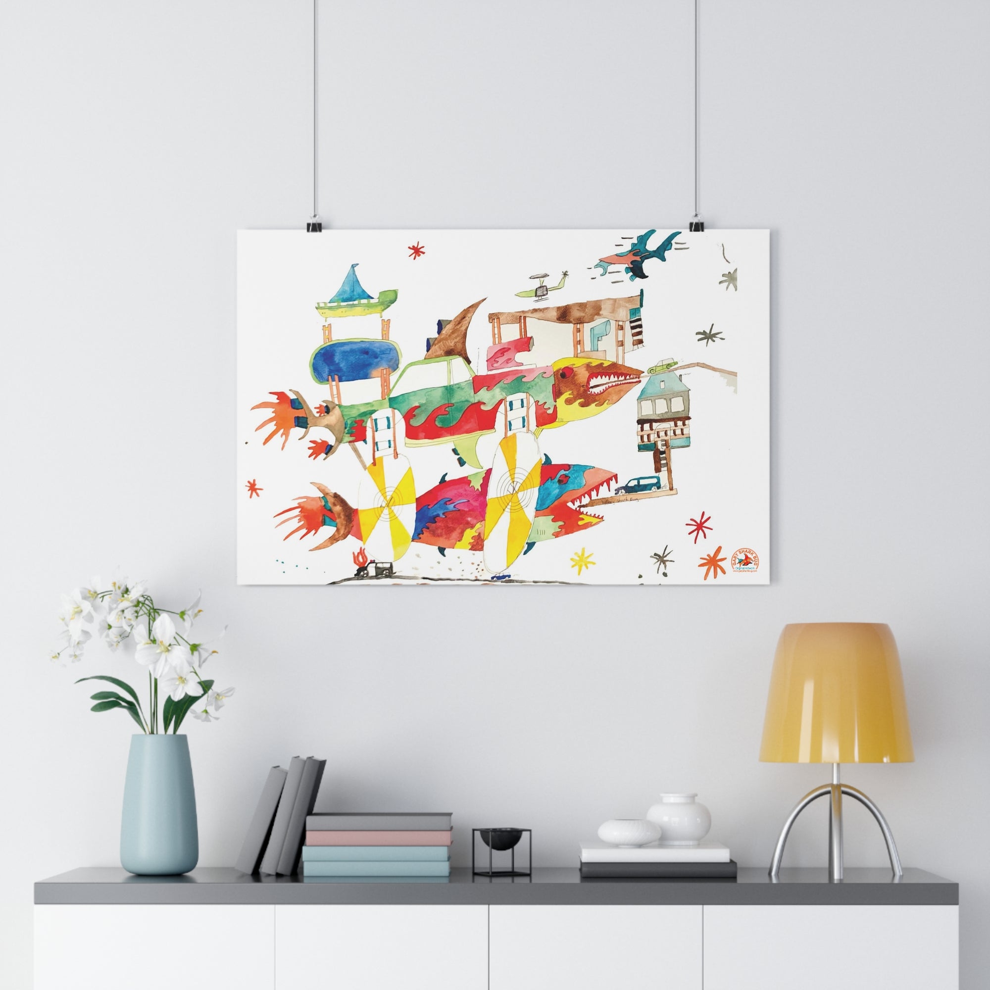 SharkHotel Giclée Art Print