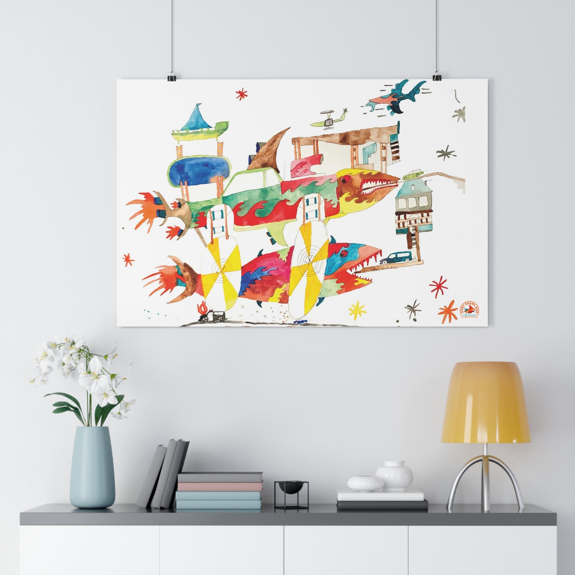 SharkHotel Giclée Art Print