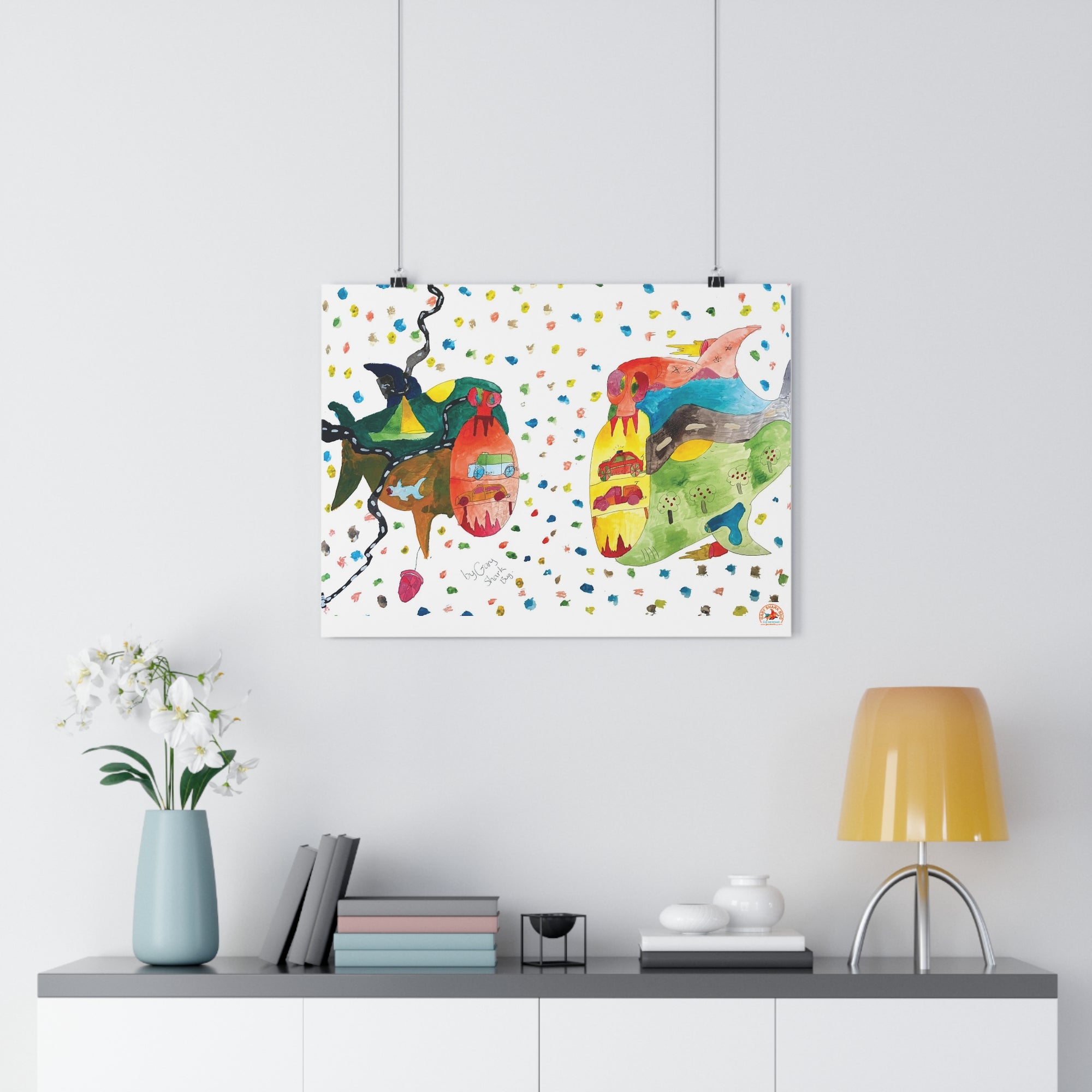 TwoSharks Giclée Art Print