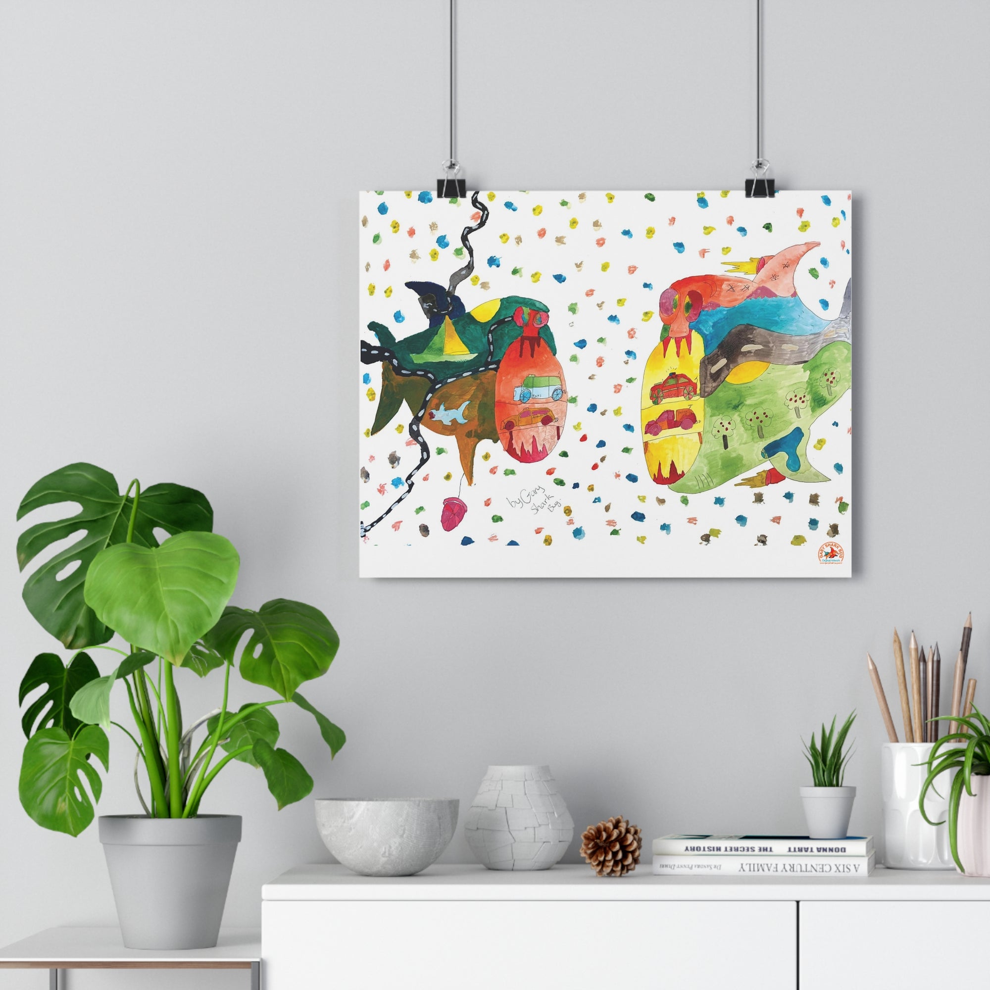 TwoSharks Giclée Art Print