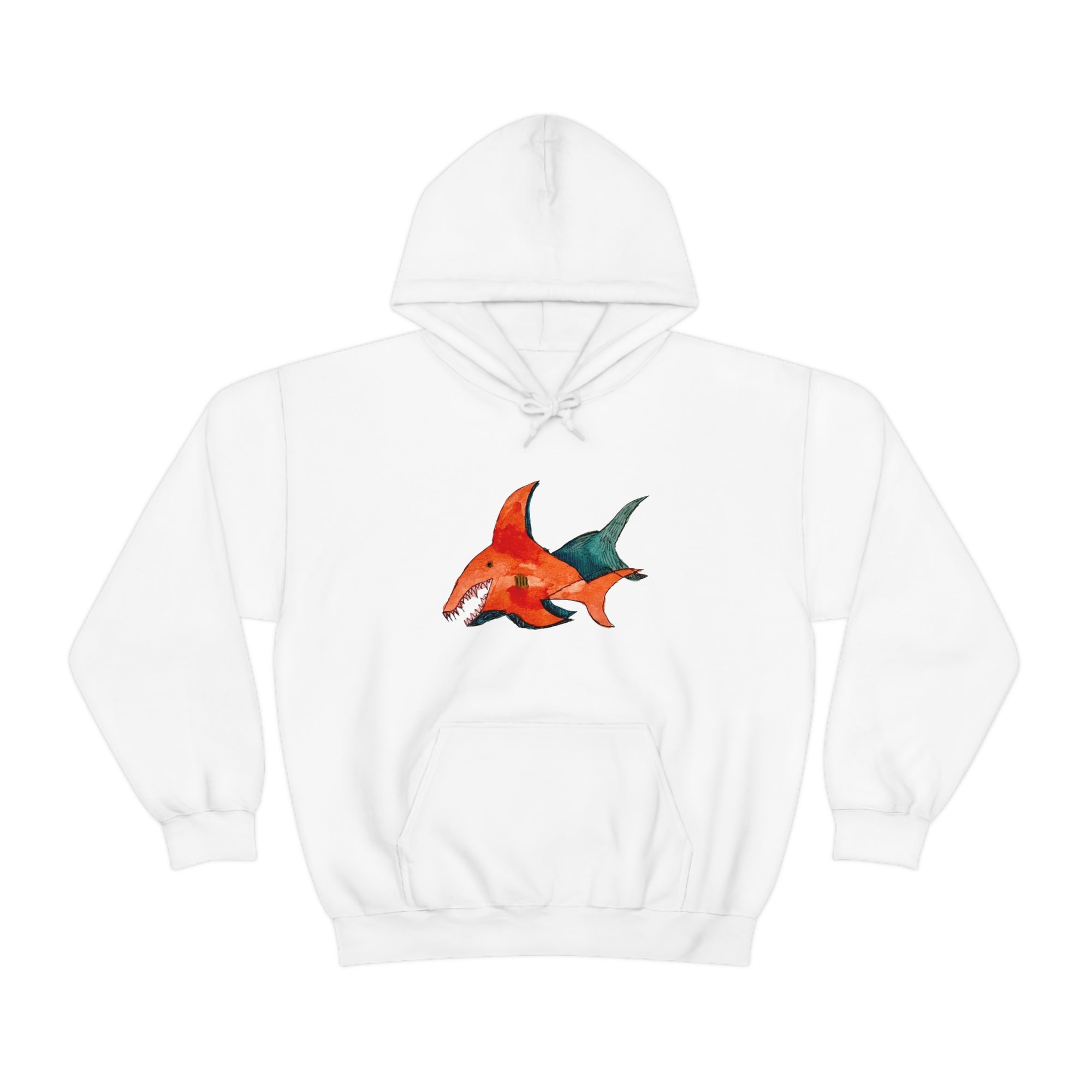 Unisex Gary Shark Bug Hooded Jumper