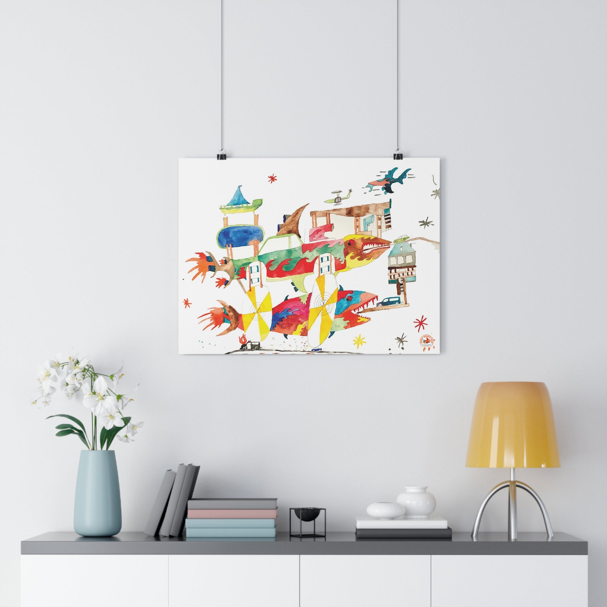 SharkHotel Giclée Art Print