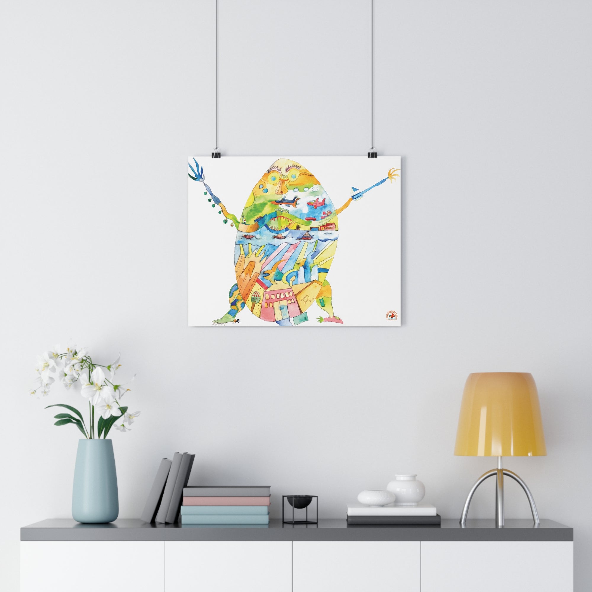 EggWorld Giclée Art Print